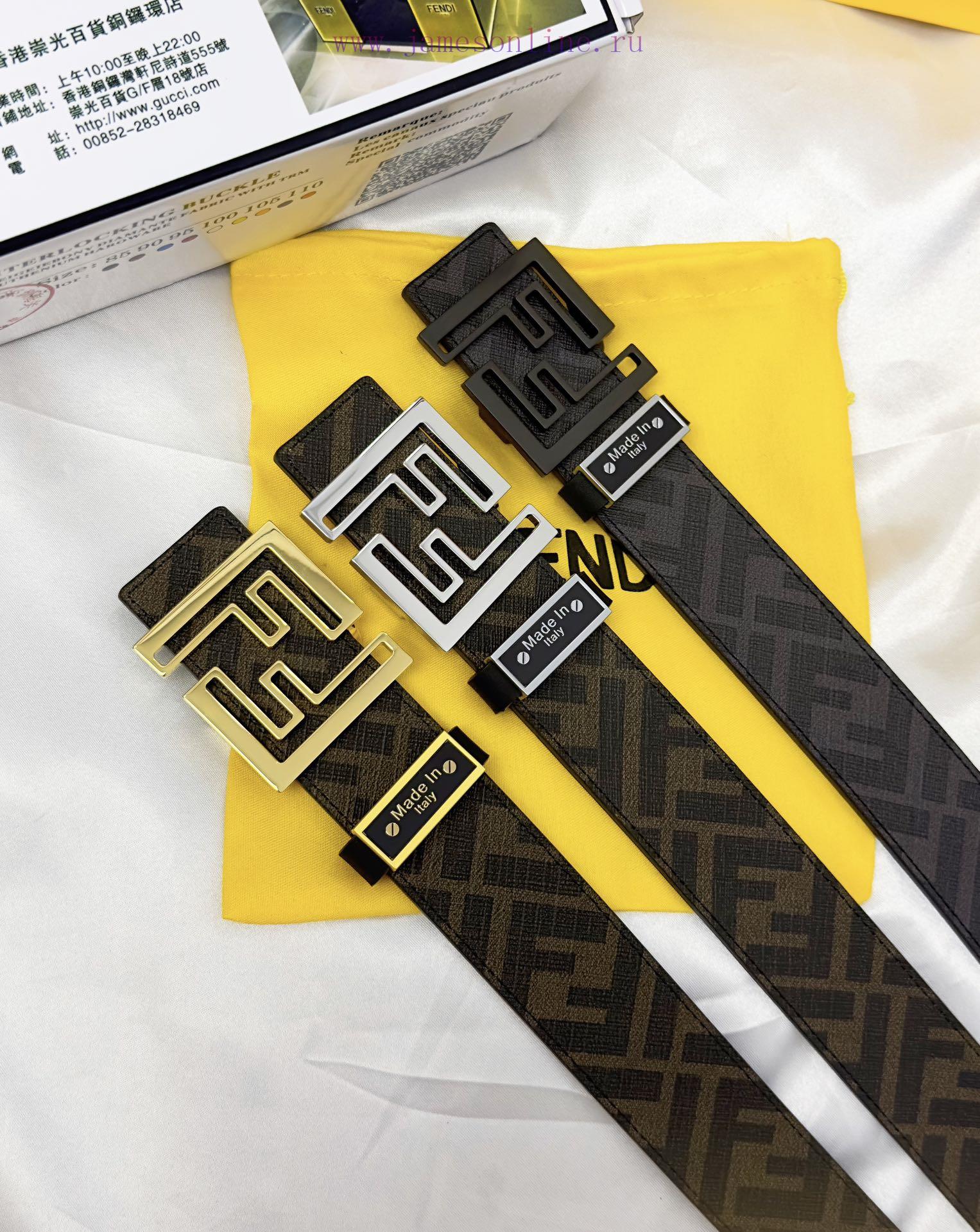 Belt FENDI Fendi ReproductionThe waistband is made of 100% cowhide, ensuring a double-layer rc8xgrjf - Image 10