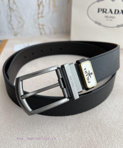 Prada PRADA ️ Belt and beltNeedle buckle, original classic boutique rotating needle buckle, yrzpzluz