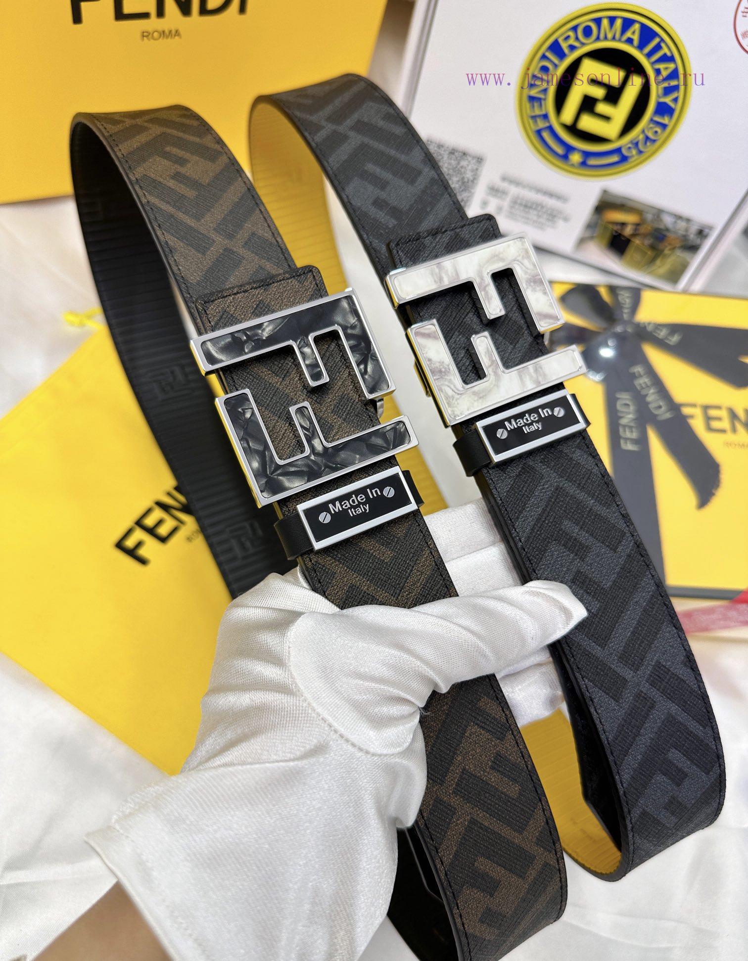 Belt FENDI Fendi ReproductionThe waistband is made of 100% cowhide, ensuring genuine leather nprqs8fc - Image 7