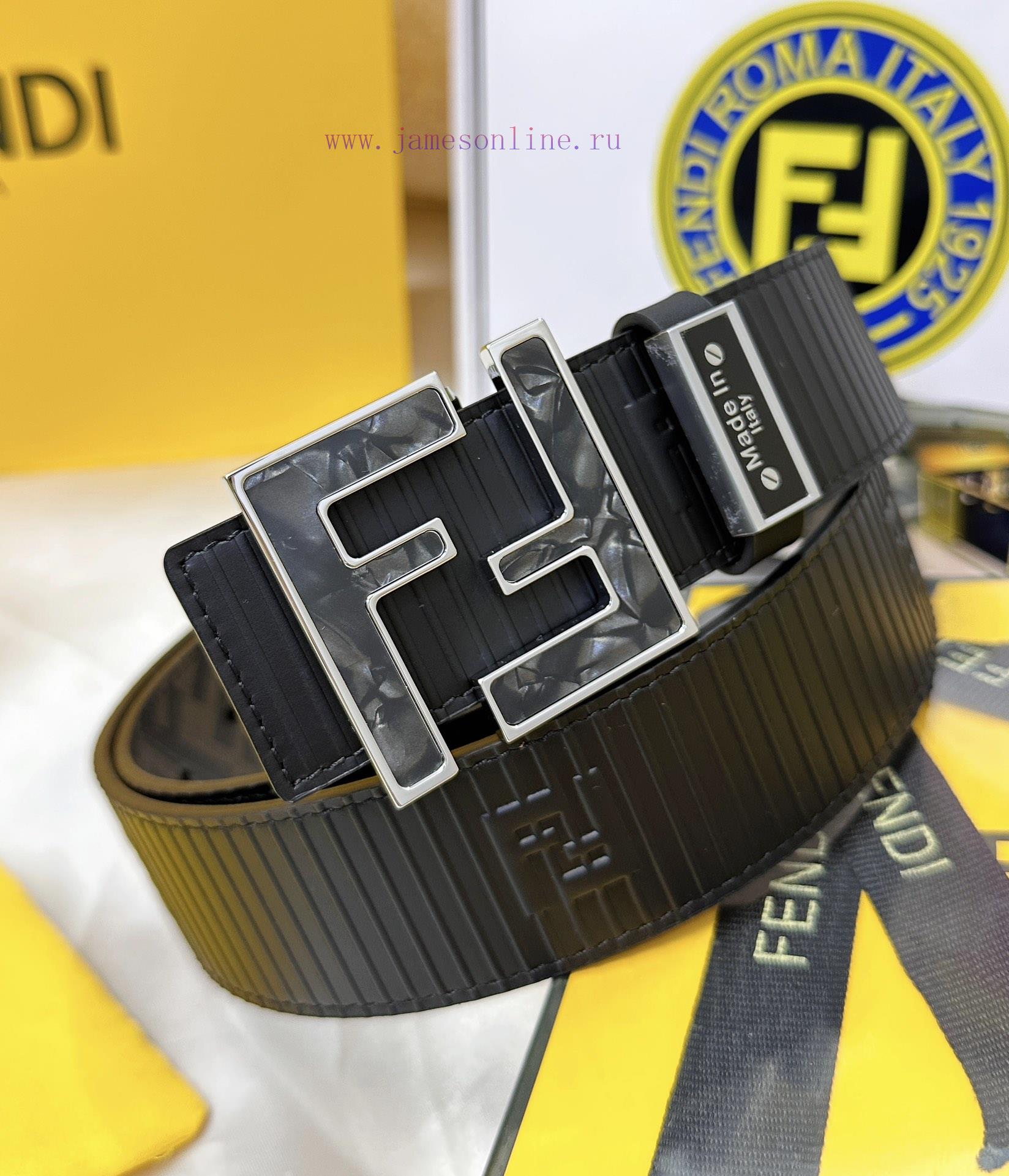 Belt FENDI Fendi ReproductionThe waistband is made of 100% cowhide, ensuring genuine leather nprqs8fc - Image 13