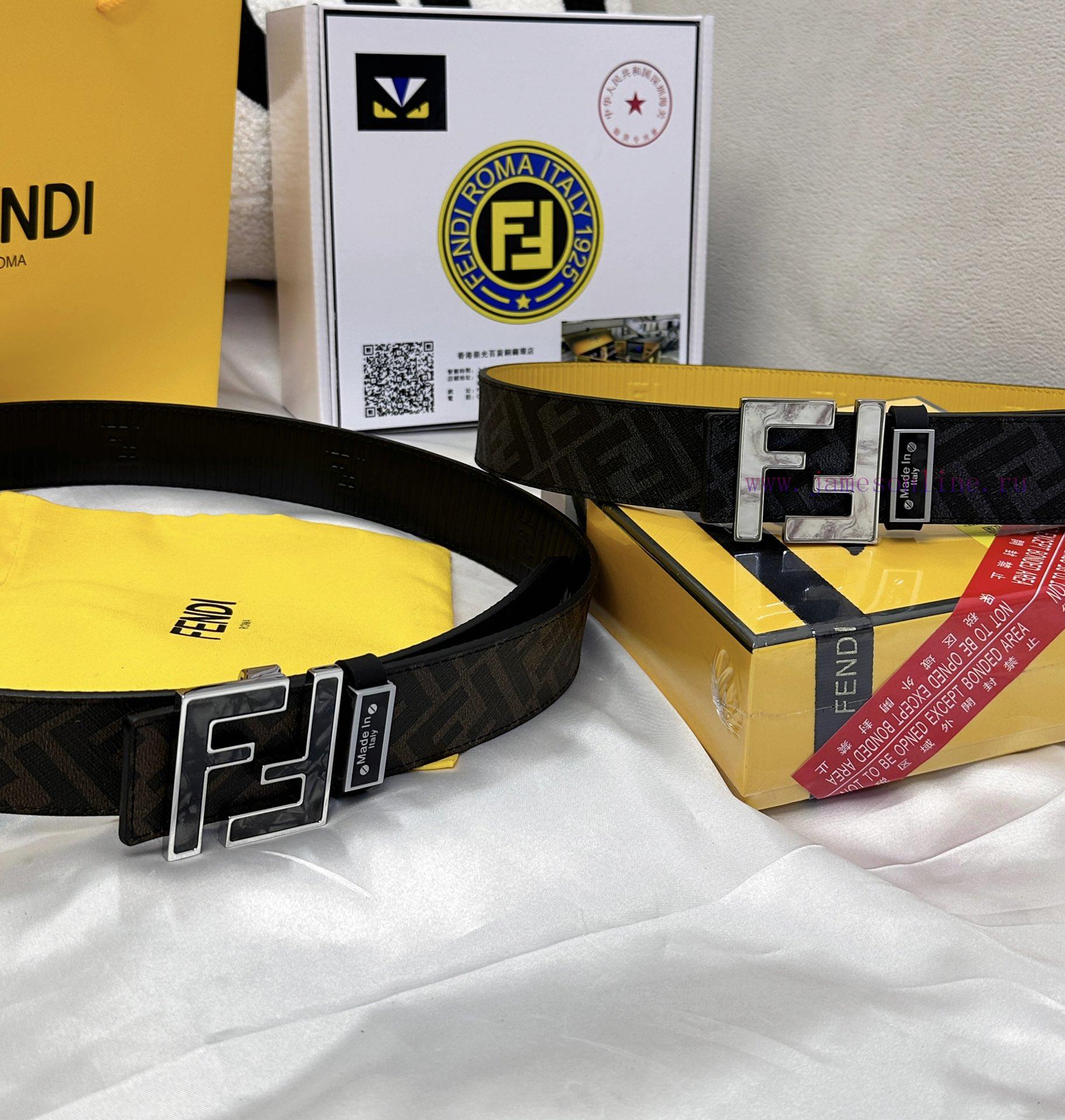 Belt FENDI Fendi ReproductionThe waistband is made of 100% cowhide, ensuring genuine leather nprqs8fc - Image 17