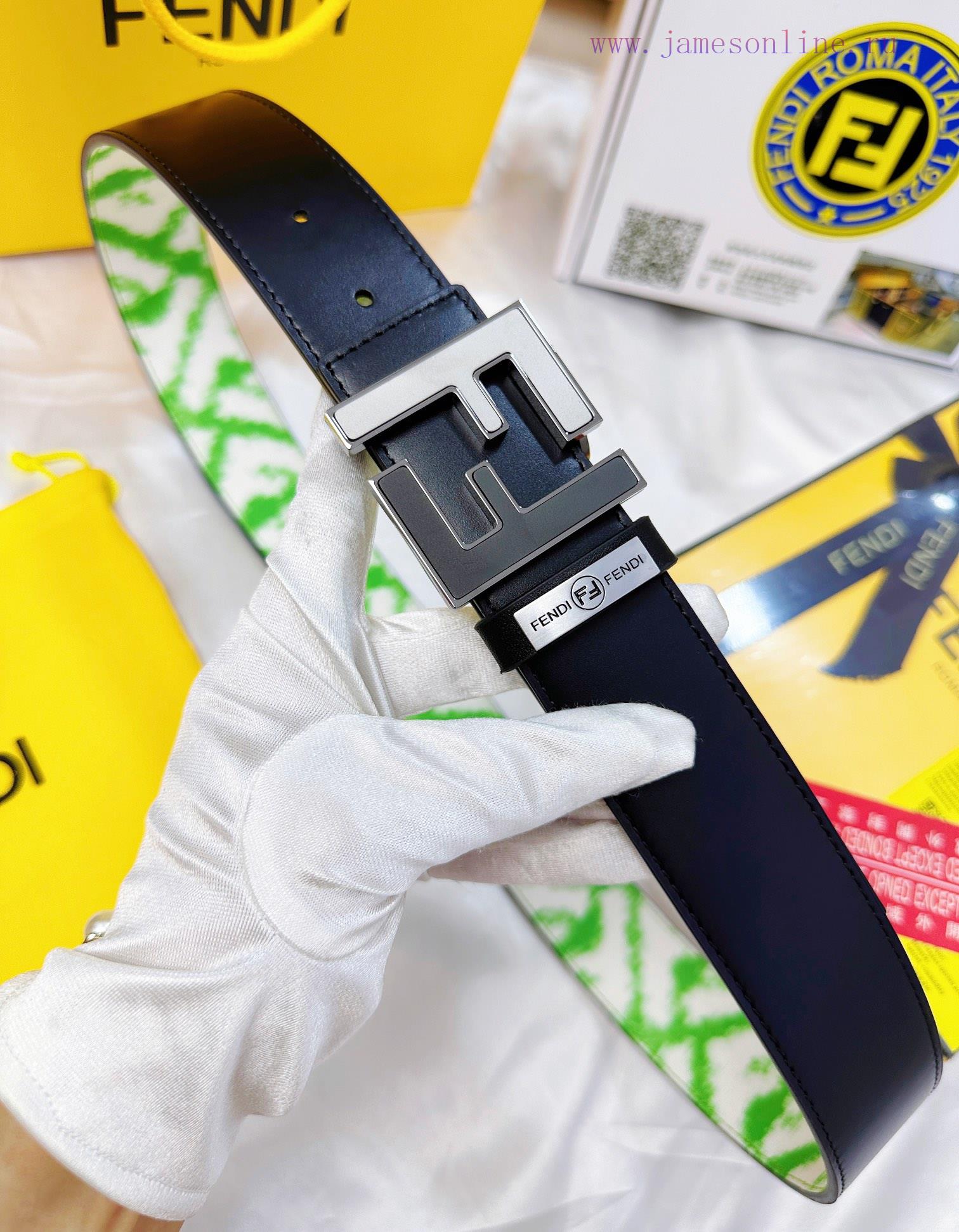 Belt FENDI Fendi ReproductionThe waistband is made of 100% imported top layer cowhide, ensur 6dt66lf3 - Image 9