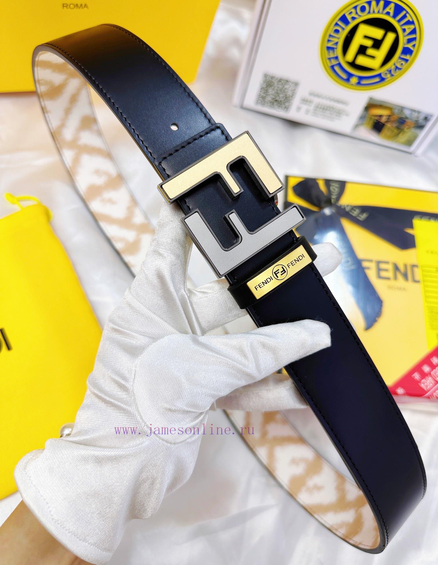 Belt FENDI Fendi ReproductionThe waistband is made of 100% imported top layer cowhide, ensur xgkg7102 - Image 16