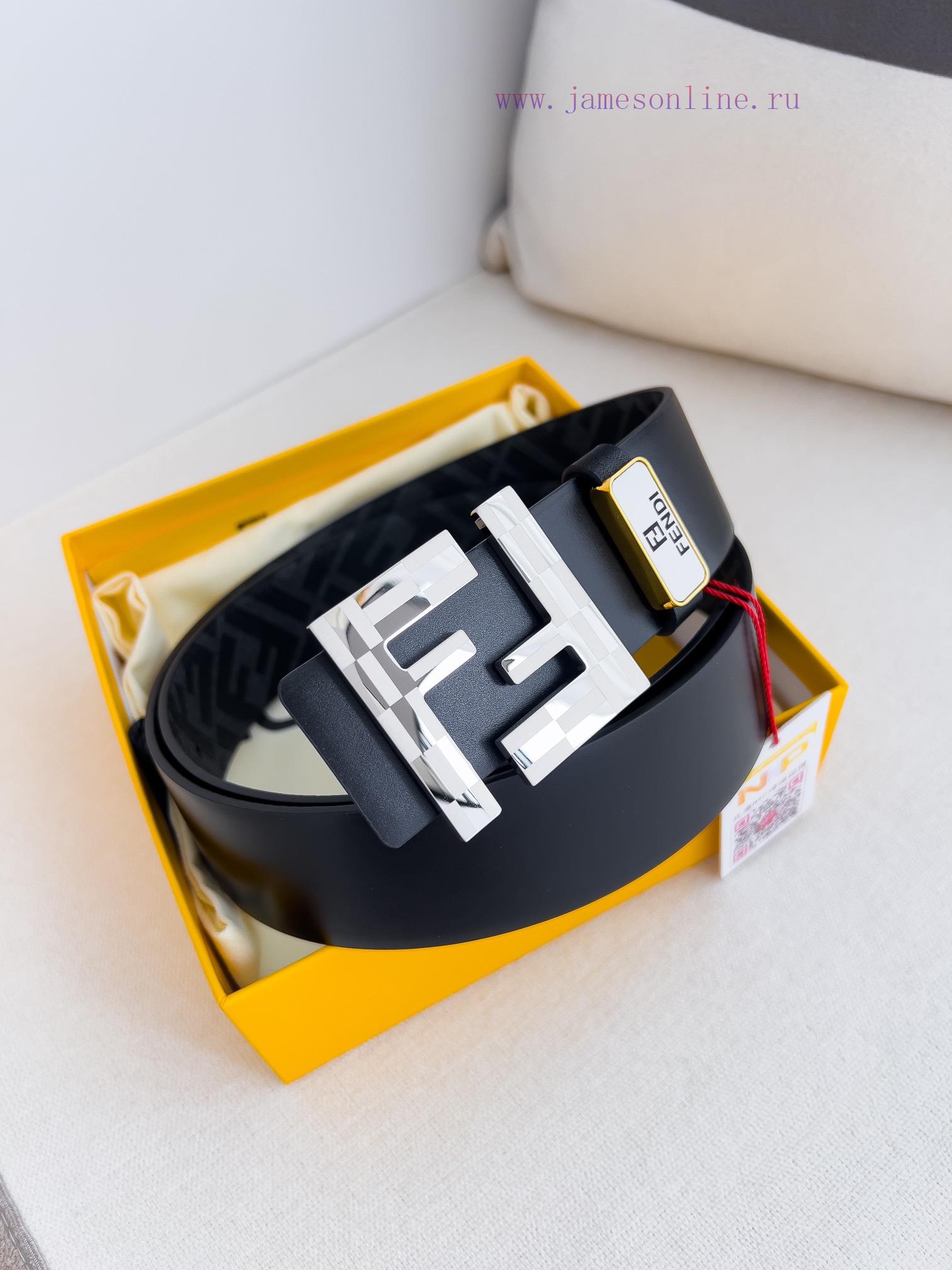 Fendi FENDI ️ Belt and beltBuckle, original classic pure copper boutique letter buckle, phot h22d60xo
