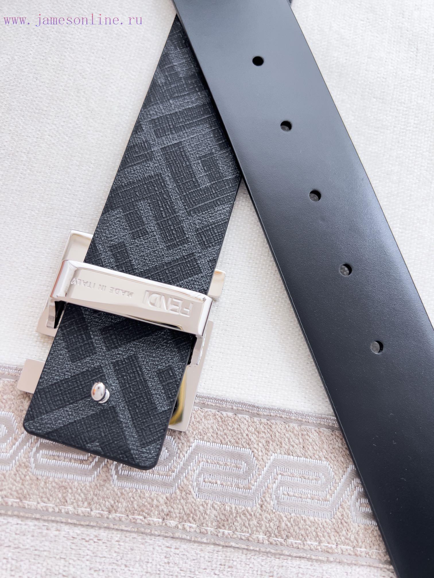 Fendi FENDI ️ Belt and beltBuckle, original classic pure copper boutique letter buckle, phot h22d60xo - Image 12