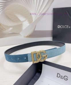 3.0cm D&G Dolce&Gabbana waist belt, made of special denim fabric paired with top layer cowhi hl168zh9