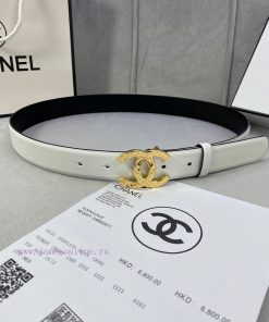 3.0cm width Chanel women's belt, new soft imported calf leather, supports NFC official websi cda7fjnq