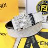 Belt FENDI Fendi ReproductionBelt made of 100% head layer cowhide with crocodile pattern, ev g52eu3ww