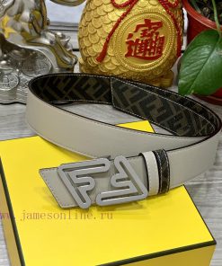 FENDI style with width of 4.0CM, double ring front and back waist belt, FF nail buckle, dual 5opcqcfc