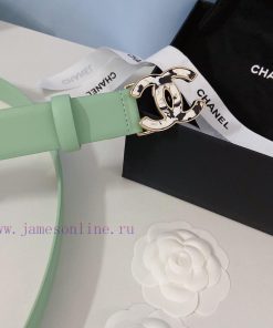 Chanel 𝗖𝗛𝗔𝗡𝗘𝗟 Double sided top layer calf leather belt, width 3.0cm, Euro size 75-100 tpfr87ob