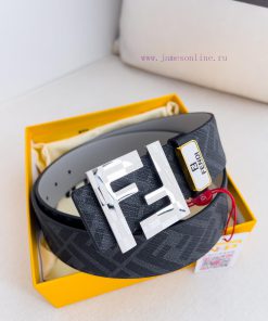 Fendi FENDI ️ Belt and beltBuckle, original classic pure copper boutique letter buckle, phot pd3g4q09