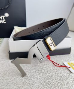 Montblanc Montblanc ️ Belt and beltBuckle, new original classic boutique two-color buckle, p 2uz4i7w8