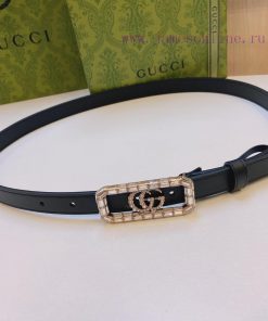 Gucci official website new item, genuine specification 2.0cm, paired with a top layer calf l 5aokcywb