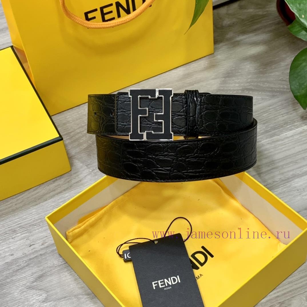 Comes with a complete gift boxFENDL 40MM wide double-sided original calf leather with a sing lp7ah1vb - Image 6
