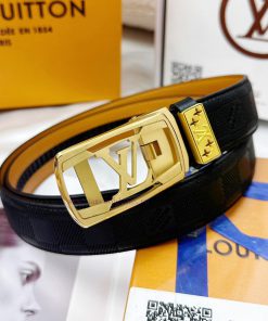 Belt LV Louis Vuitton automatic buckle-Belt replica The automatic belt series is made of 100 2uenkkrx