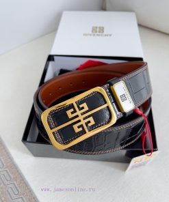 Givenchy GIVENCHY Belt ️ BeltBuckle, smooth buckle made of pure steel material, leather belt 4c5xbo0f