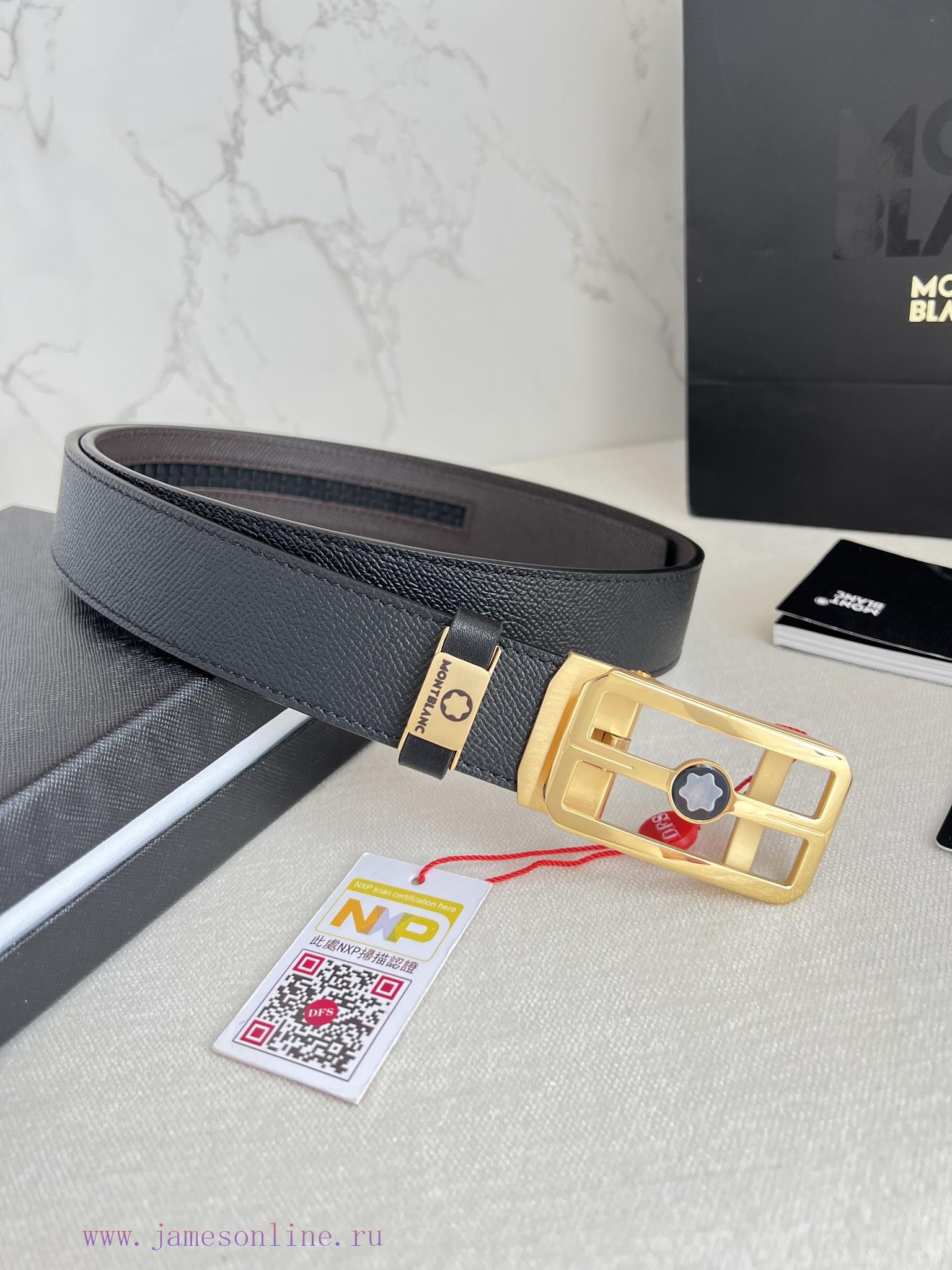 Montblanc Montblanc Belt Automatic BeltAutomatic belt, new pure steel material automatic buc 072zgki2 - Image 2