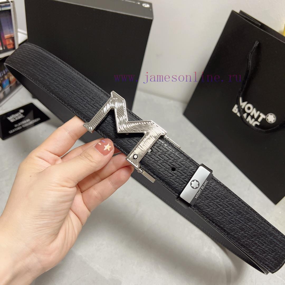 MontblancMaterial: Leather Belt with 100% Head Layer. The leather belt is guaranteed to be g tixbxixb - Image 6