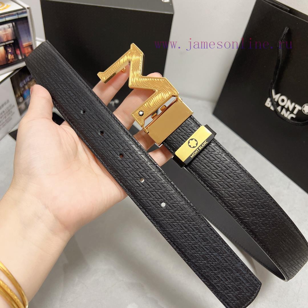 MontblancMaterial: Leather Belt with 100% Head Layer. The leather belt is guaranteed to be g tixbxixb - Image 7