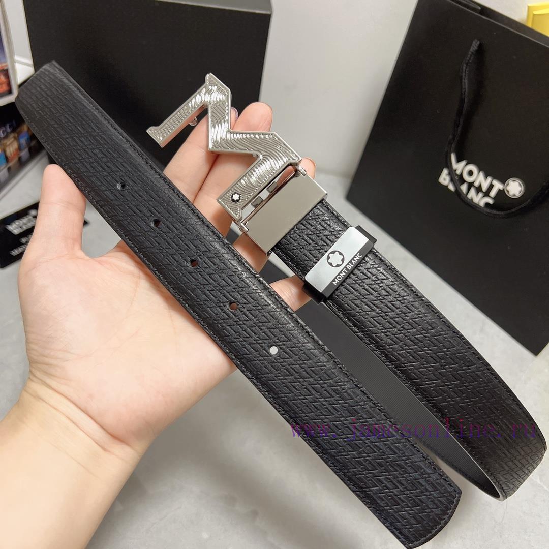 MontblancMaterial: Leather Belt with 100% Head Layer. The leather belt is guaranteed to be g tixbxixb - Image 8
