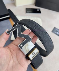 Montblanc Montblanc ️ Belt and beltHanging buckle, new original classic boutique leather let 36duzjmt