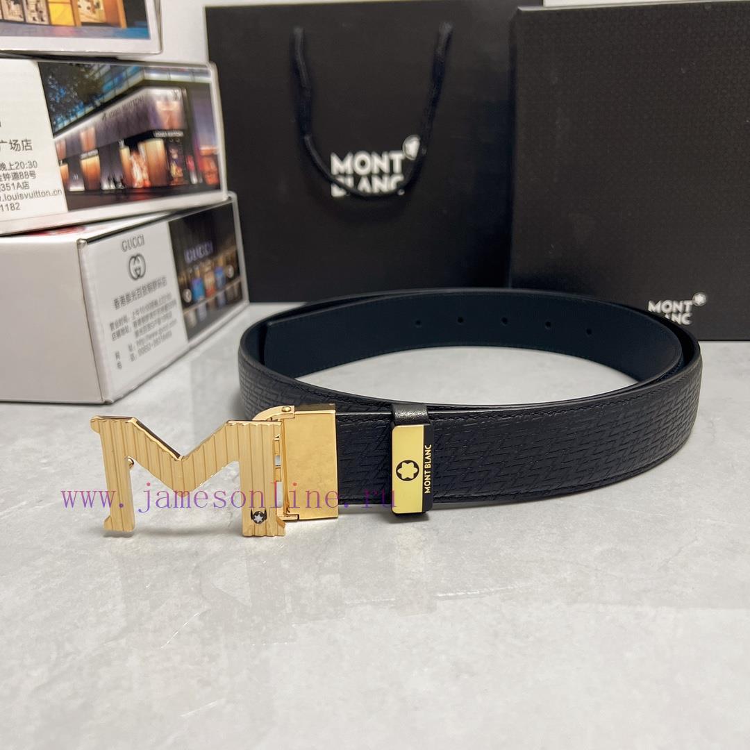 MontblancMaterial: Leather Belt with 100% Head Layer. The leather belt is guaranteed to be g v7o7fuce - Image 4