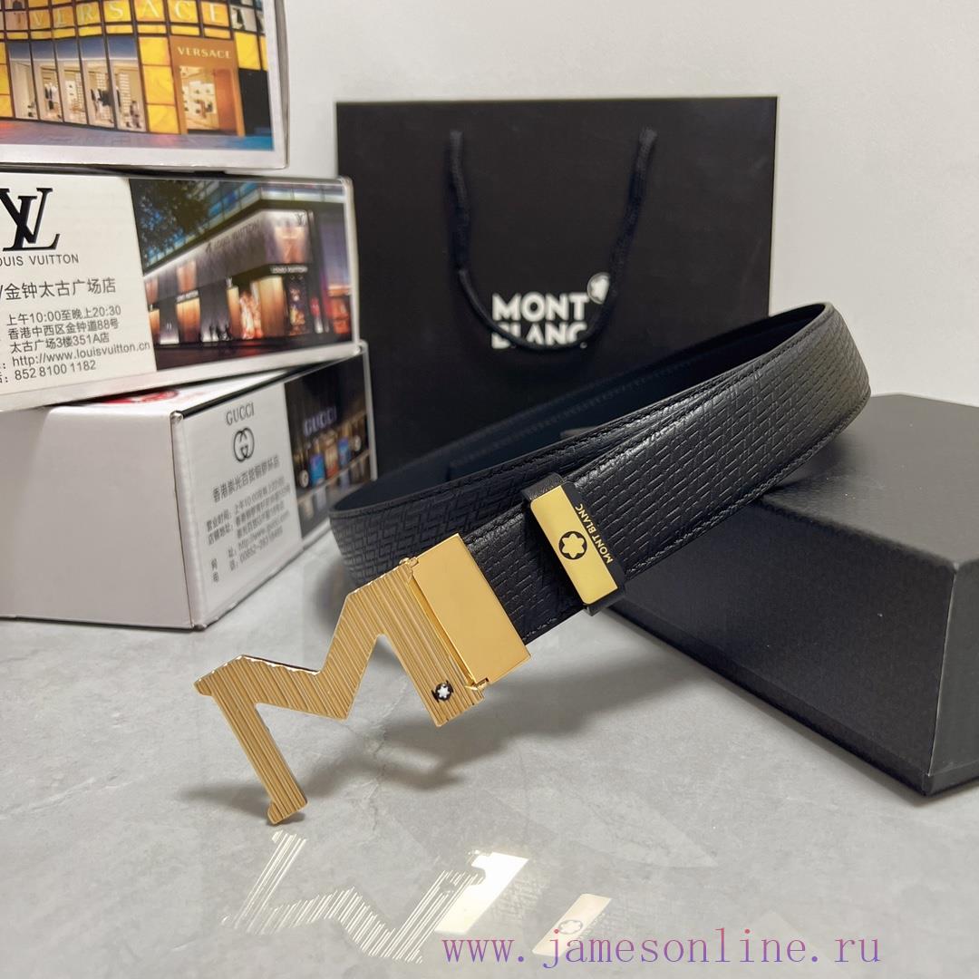 MontblancMaterial: Leather Belt with 100% Head Layer. The leather belt is guaranteed to be g v7o7fuce - Image 5