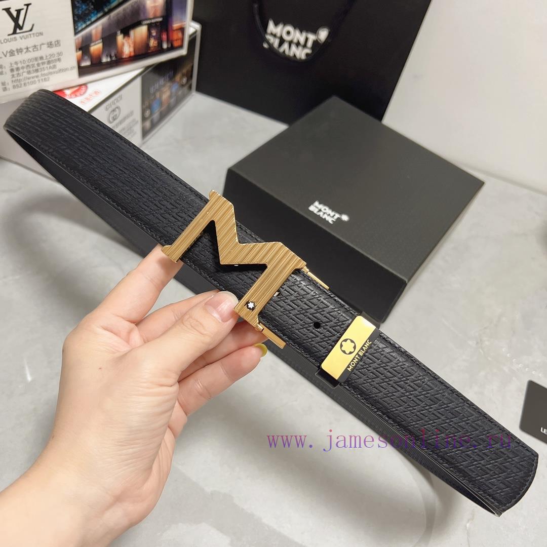 MontblancMaterial: Leather Belt with 100% Head Layer. The leather belt is guaranteed to be g v7o7fuce - Image 6