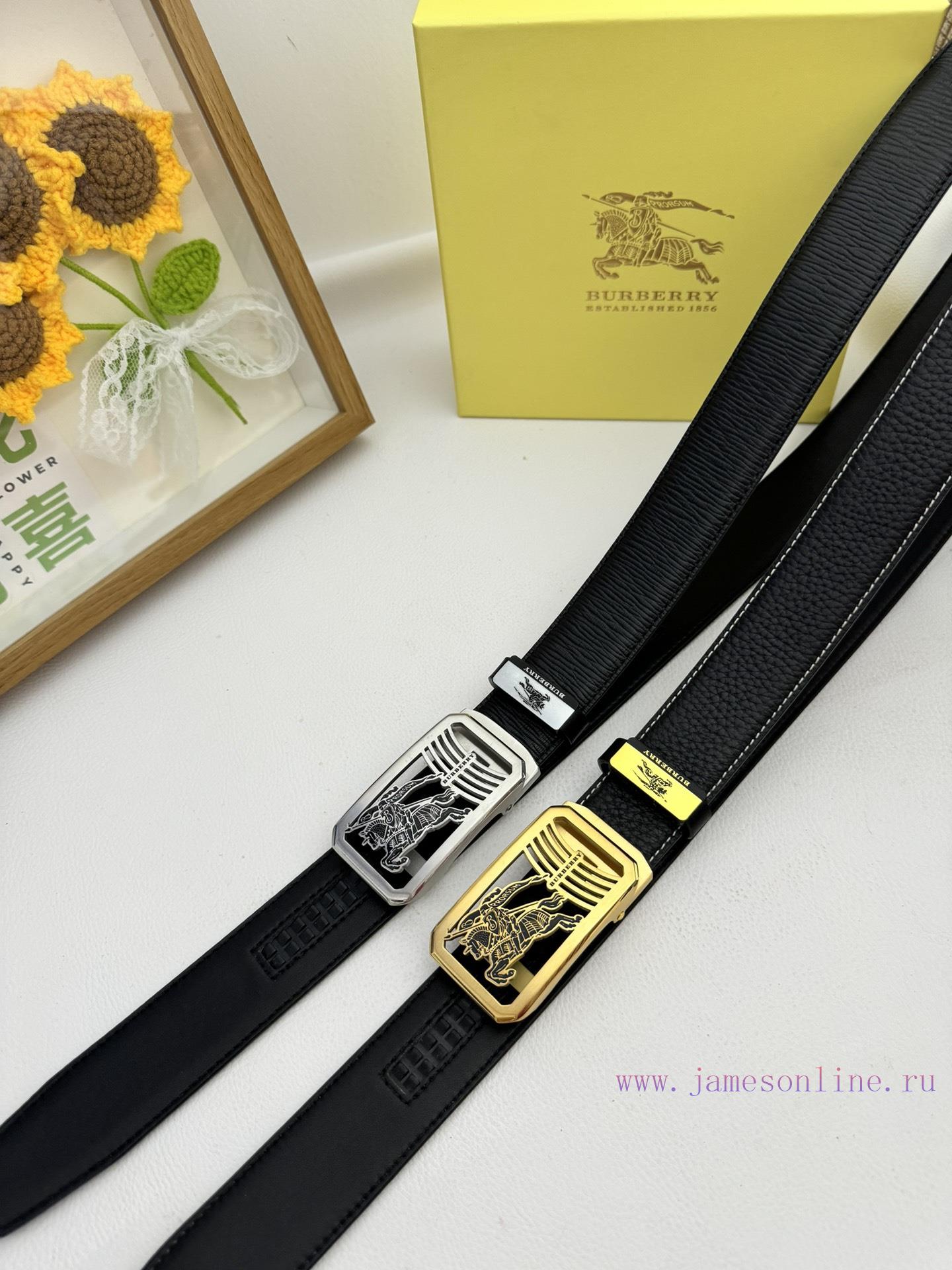 Burberry automatic beltMaterial: Leather Belt with 100% Head Layer. The leather belt is guar qcllynxl - Image 2