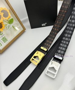 Montblanc Automatic BeltMaterial: Leather Belt with 100% Head Layer. The leather belt is gua hvajty98