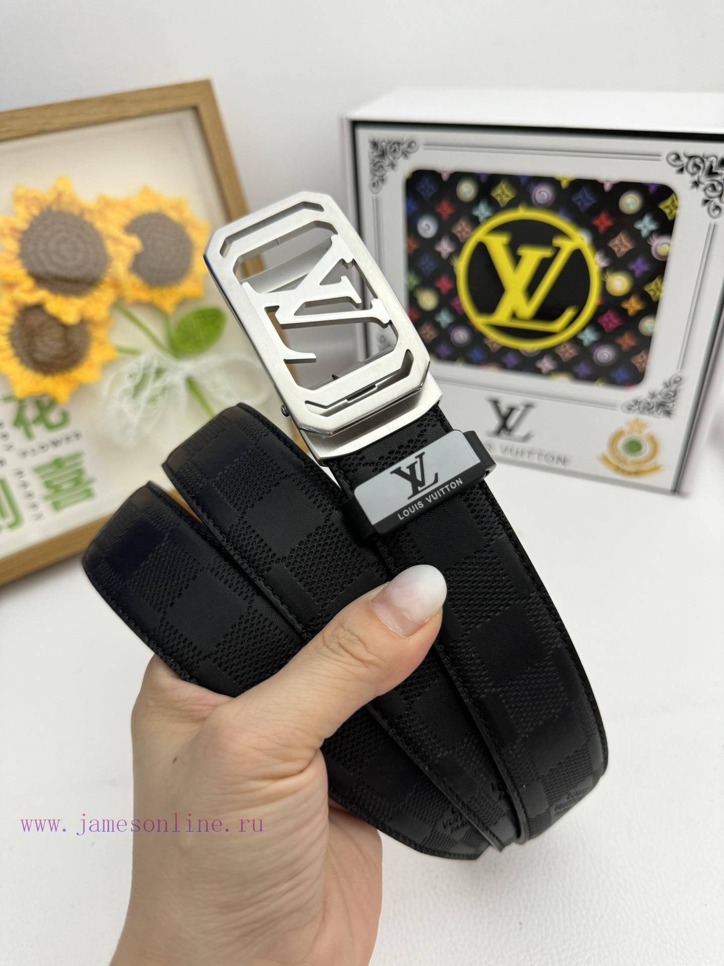 LV... Louis Vuitton automatic beltMaterial: Leather Belt with 100% Head Layer. The leather b tztffrlj - Image 2