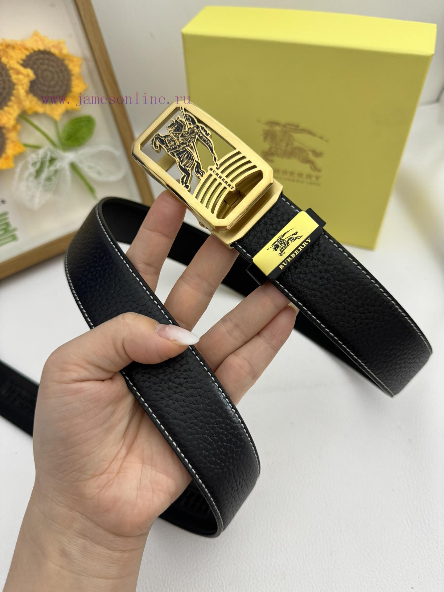 Burberry automatic beltMaterial: Leather Belt with 100% Head Layer. The leather belt is guar ape3poyl - Image 5