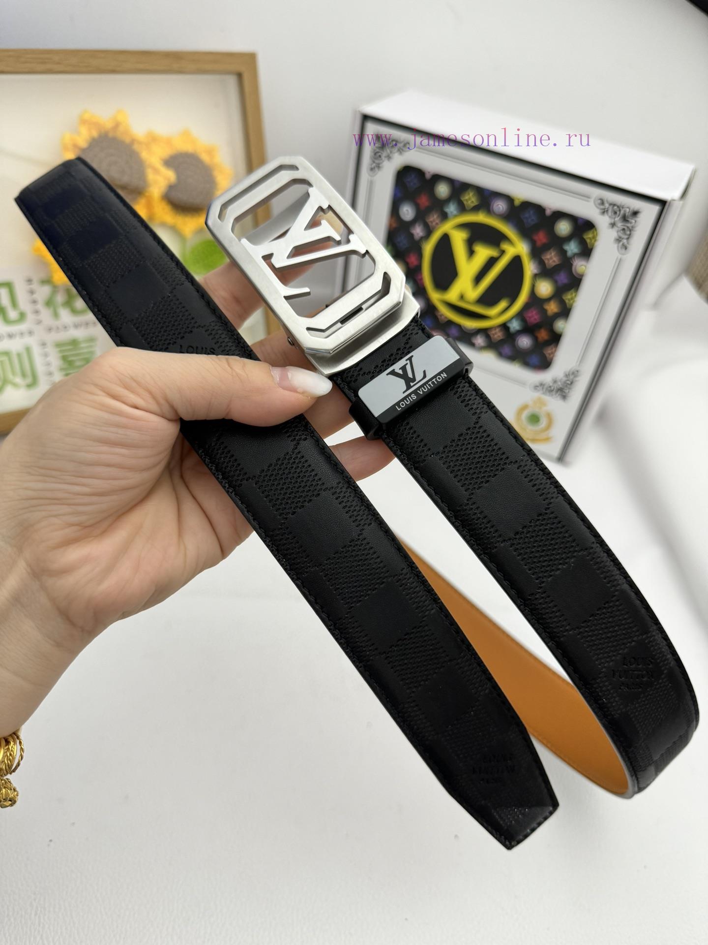 LV... Louis Vuitton automatic beltMaterial: Leather Belt with 100% Head Layer. The leather b tztffrlj - Image 3