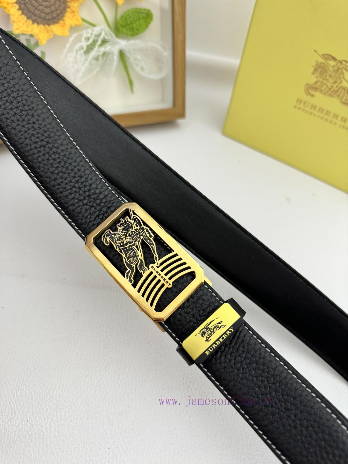 Burberry automatic beltMaterial: Leather Belt with 100% Head Layer. The leather belt is guar ape3poyl - Image 7
