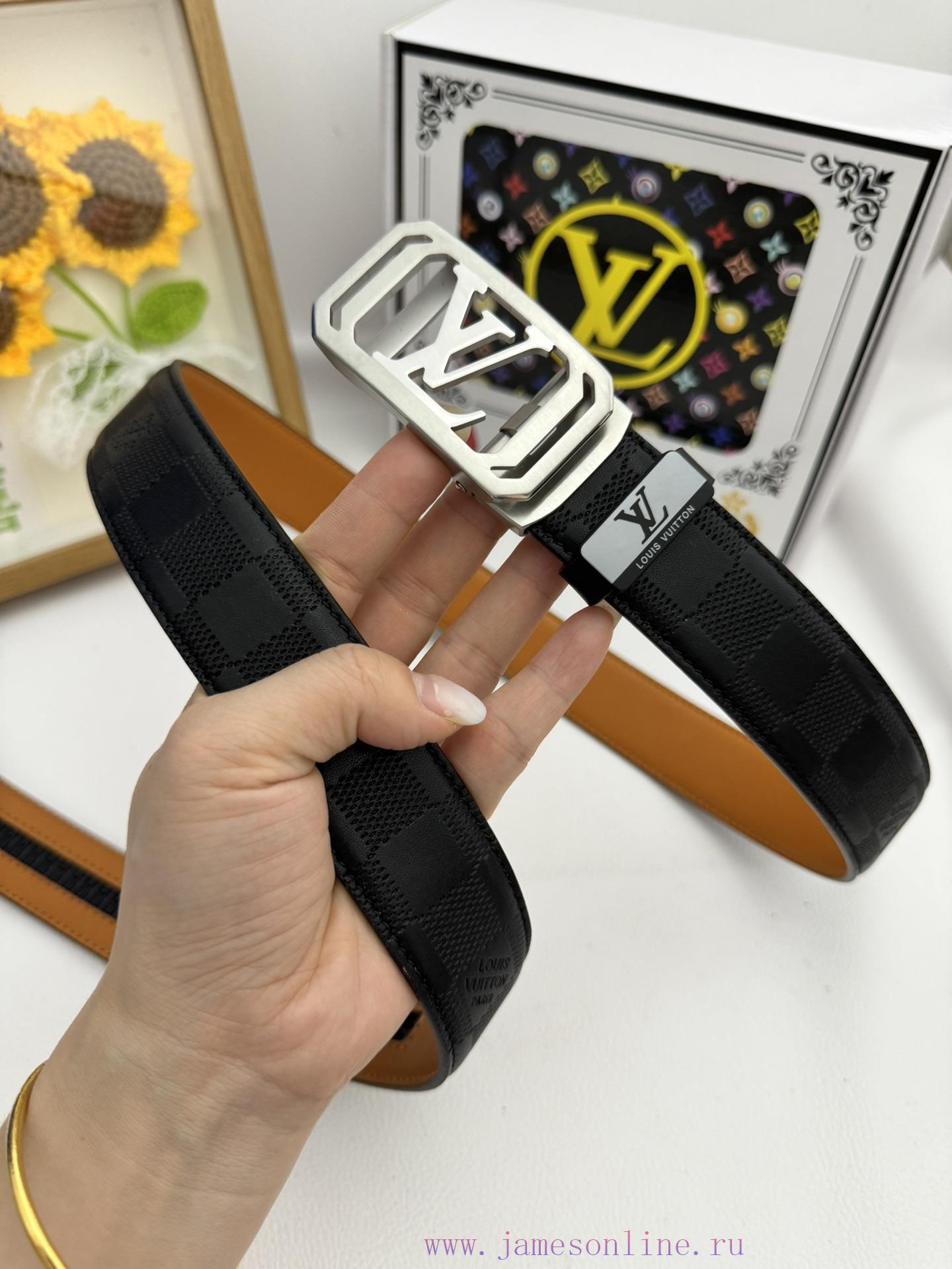 LV... Louis Vuitton automatic beltMaterial: Leather Belt with 100% Head Layer. The leather b tztffrlj - Image 5