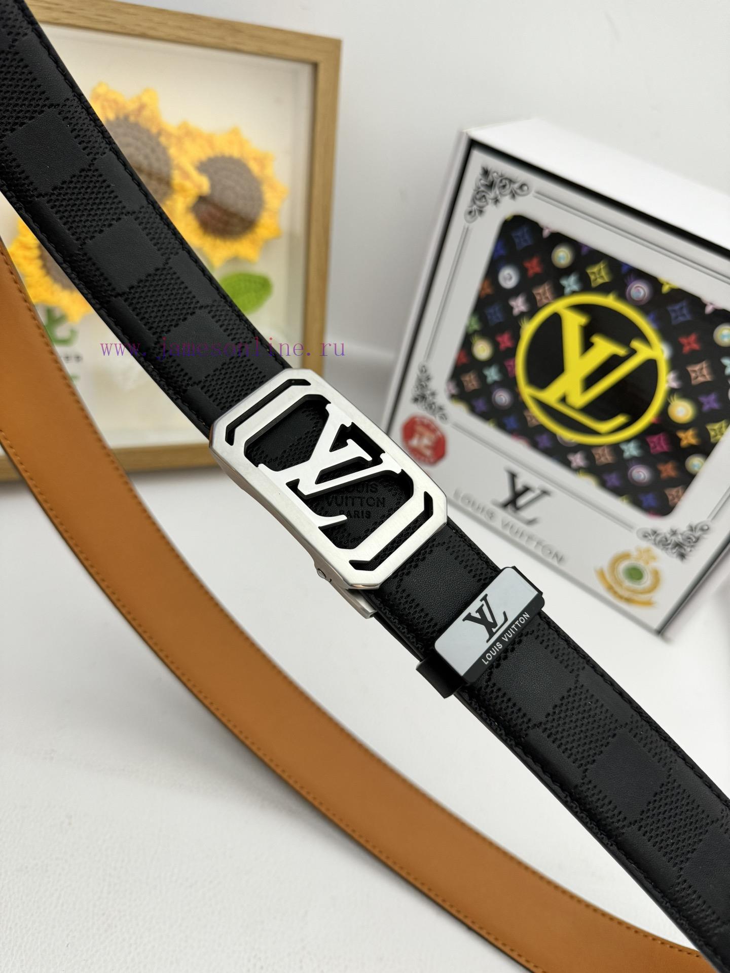 LV... Louis Vuitton automatic beltMaterial: Leather Belt with 100% Head Layer. The leather b tztffrlj - Image 8