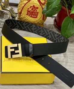 FENDI style with width of 4.0CM, double ring front and back waist belt, FF nail buckle, dual qe4f2aab