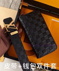 LV. Yilu Weideng Double Piece SetWooden box, belt+wallet, two-piece setGrade: Imported 100% kpk6disz