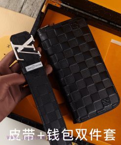 LV. Yilu Weideng Double Piece SetWooden box, belt+wallet, two-piece setGrade: Imported 100% zpze8qaa