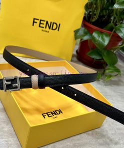 FENDL/Fendi width 20MM, imported calf leather, matched with ruthenium palladium plated F-buc n8ezoiir