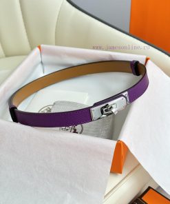Hermes Women's BeltFull set of 1.8mm women's Kelly original imported leather K gold/platinum a20x8dpa