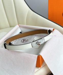 Hermes Women's BeltFull set of 1.8mm women's Kelly original imported leather K gold/platinum dgtifz06