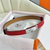 Hermes Women's BeltFull set of 1.8mm women's Kelly original imported leather K gold/platinum uybt3s5t