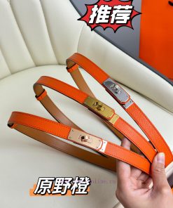 Hermes Women's BeltFull set of 1.8mm women's Kelly original imported leather K gold/platinum uxyvqpxx