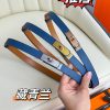 Hermes Women's BeltFull set of 1.8mm women's Kelly original imported leather K gold/platinum q23a3d05