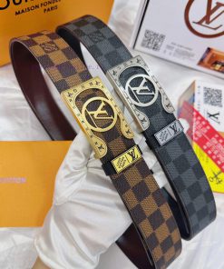 Belt LV Louis Vuitton's top tier replicaThe waistband is made of 100% cowhide, ensuring genu kljek3fd