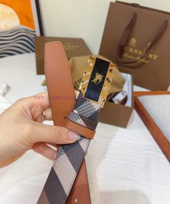 The new Burberry belt is synchronized with the new Italian made belt, made of selected smoot yyog0dp2