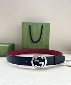 Width 4.0cm Gucci interlocking double G steel buckle, derived from modern style collection d rp48577g