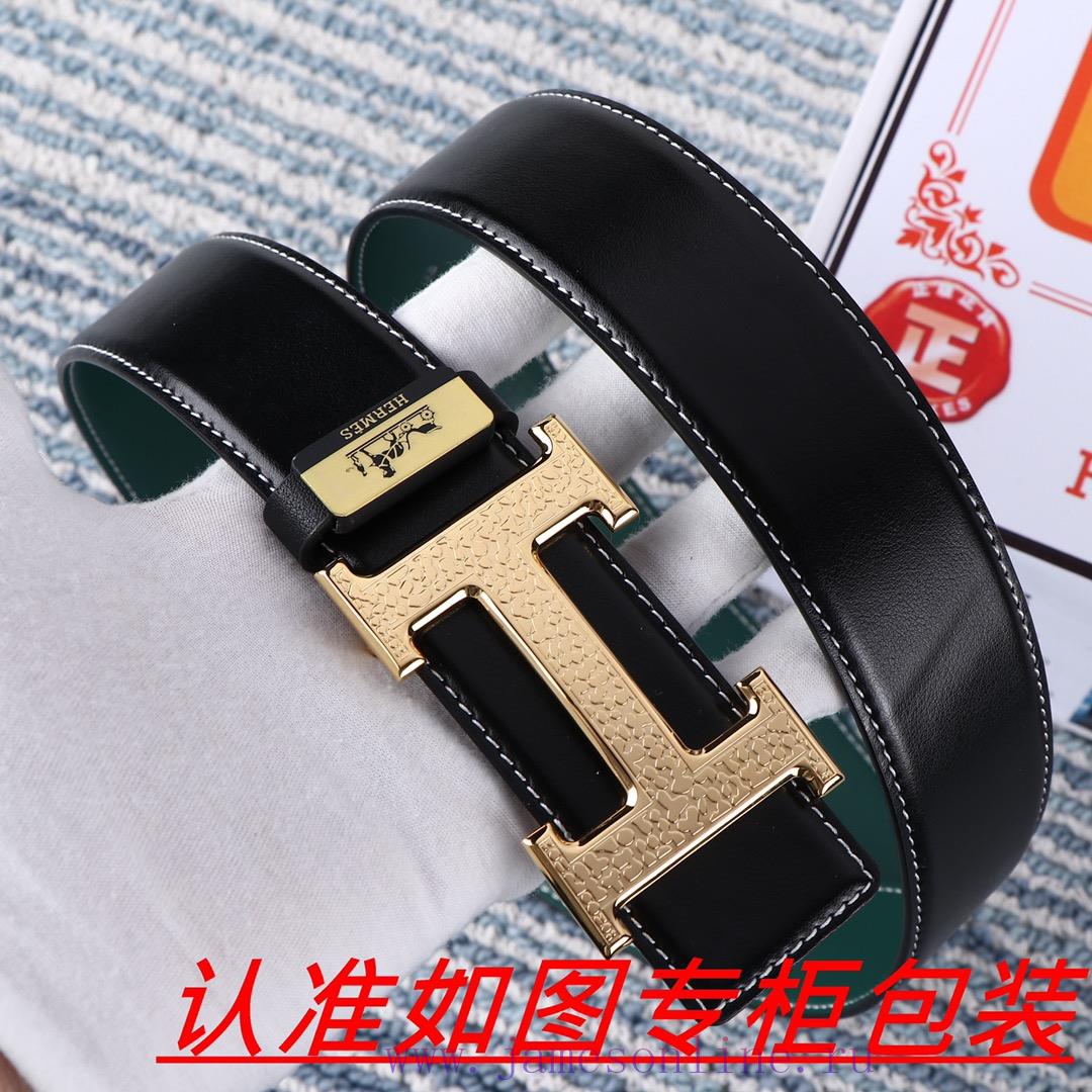 Men's belt HermesMen's leather belt is made of 100% head layer cowhide, ensuring that the 24 8aad7d2b - Image 4