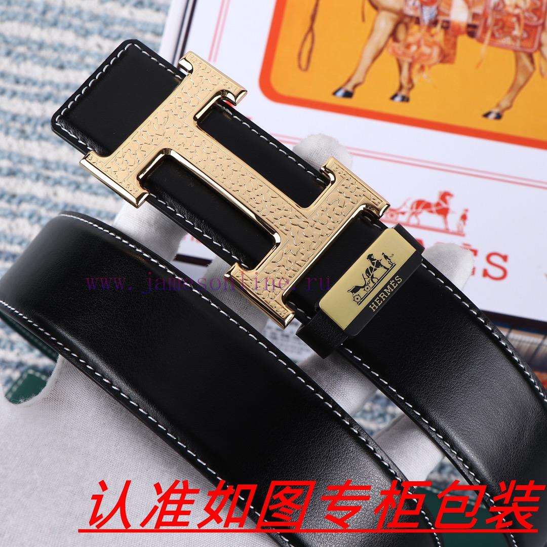 Men's belt HermesMen's leather belt is made of 100% head layer cowhide, ensuring that the 24 8aad7d2b - Image 6